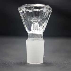 Slide de substituição de tigela de fumantes claros hexagon para vidro cachimbo de água dabla plataformas