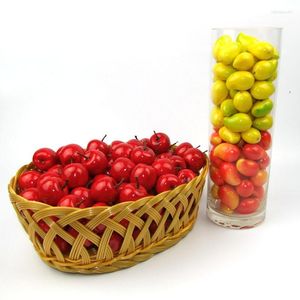 Decorazione per feste 20 pezzi Mini Schiuma di frutta artificiale Fragola Mela Ciliegia Simulazione finta Giardino di nozze domestico realistico Per