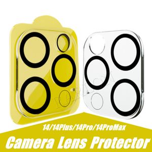 3D Camera Glass Protector Film Ochrony obiektywu Ochronne z czarnym okręgiem błyskowym dla iPhone'a 15 14 Pro Max 14plus 14pro 13 mini 13pro 12 11 Cena fabryczna