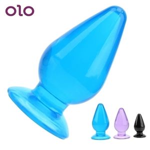 Анальные игрушки Olo Big Anus Стимулятор секса для мужчины женщина огромные размер штекерные штепсельные заглушки Пара простата Massager 220922CJ