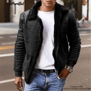 Giacche da uomo 2022 Autunno Inverno Uomo Pelle scamosciata Peluche Solido Casual Uomo Capispalla Cappotti Moda britannica Giacca a vento Camperas Abbigliamento