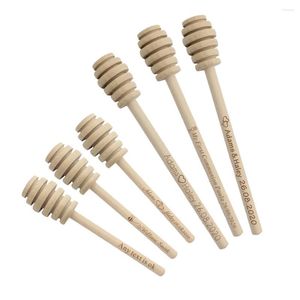 Party-Geschenk, 20/50/100 Stück, personalisierbar, Honig-Rührstäbchen, individuell gestalteter Mini-Holzlöffel, 8 cm/10 cm, Hochzeitsgeschenk, Küche, Dessertutensilien