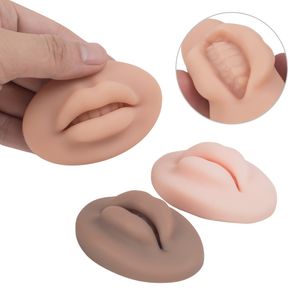 Partihandel Party Masks 3D Practice Silicone Lips Skin Permanent Makeup Tattoo Practice for Tattooing Artists and Nybörjare