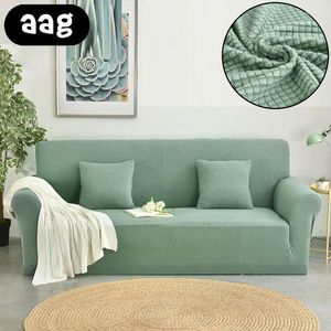Tampas de cadeira AAG Casos de sofá de algodão AAG Case de sofá com tudo incluído para diferentes casos de canto de cor sólidos de forma