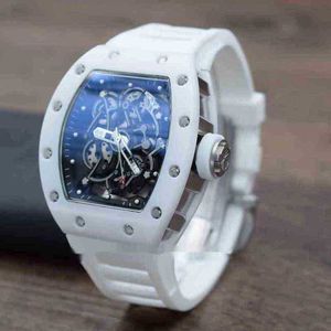 Superclone Watches Wristwatch 디자이너 럭셔리 남성 기계공 시계 Richa Milles 디자이너 전체 055 Ceramic Montre De Luxe Mens 손목 일본