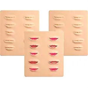 Maschere per feste all'ingrosso Tattoo Practice Lips Microblading Practice Skin 3D Permanent Beginners Cosmetic Makeup Training