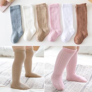 Cotton Baby Knee Socks White Boys Girls Elegance Socks Long Tube Kids Children Spanish Style kniekousen High 20220926 E3