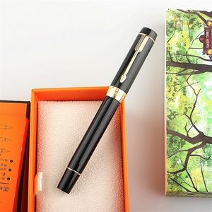 Penne stilografiche Jinhao 100 Centennial Penna stilografica in resina nera Pennino EFFMBent con penna a inchiostro convertitore Penna regalo per ufficio aziendale 220923