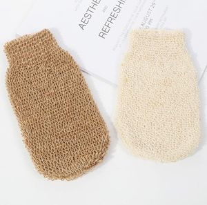 Отшелушивающие отшелушивающие перчатки для душа кустарны джутовые перчатки пенистые полотенце салфет