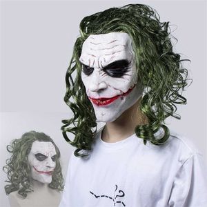 Maski imprezowe joker cosplay maska ​​na Halloween kostiumy Propon Jack Napier Greedy Lateks Maski Śmieszne anime Mascarillas Party Masques 220926