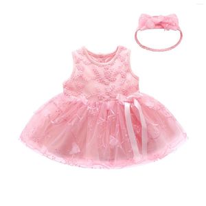 Mädchen Kleider Kleinkind Strickjacken 2t Kleid Tüll Stirnband Party Mädchen Kleinkind Baby Prinzessin Blumen Set Gelb Für 5t