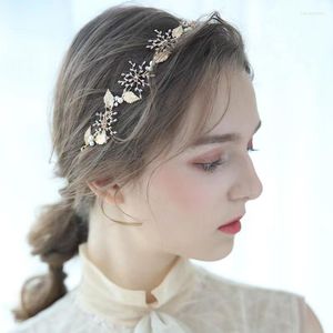 Başlıklar El Yapımı Takı Prenses Head Band Gelin Saç Aksesuarları Kadınlar Banquet Seapwear Tiara Düğün Headdress