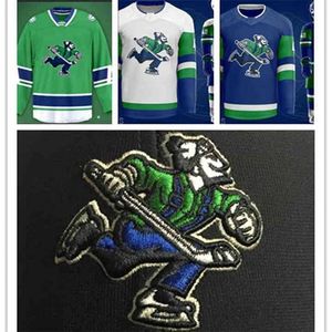 GLA Custom Johnny Canuck Ahl 2021 Хоккейная майка любое число и название Mens Womens Youth