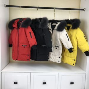 Baby Designer Kleidung Daunenmantel 2022 Mode Baby Dicke Winter OutwearNeue Kinder Jacke Jungen Kapuze Lange Stil Ausländische Kinder Kleidung