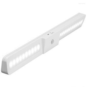 Lâmpada de lâmpada de parede luz do armário 20 sem fio recarregável sob luzes do gabinete Night Sensor Night for Bedroom Counter