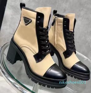 2022 Winter Ankle Boot 패션 가죽 마틴 부츠 상자 크기 35-41의 부츠 업.