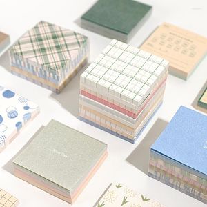 Çarşaf Süt Günlük Not Kağıt Setleri Düz Renk El Kitabı Dekoratif Malzeme Bloknotlar Sayfa Bayrakları Kawaii Kırtasiye