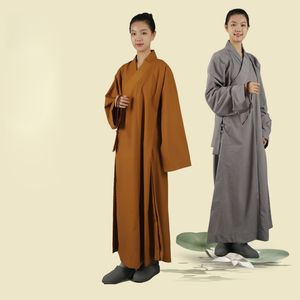 Andere Bekleidung Asiatische Tempel Mönche Langer Mantel Kloster Kloster Nonne Zen-Robe Buddhistische Länder Männer und Frauen Baumwolle Leinen Arhat-Kleidung