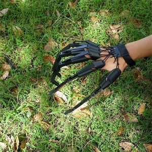 Halloween Toys 1PCPair artikulerade fingerhandskar Flexibel rolig knepig leksaksdr￤kt Party Ghost Claw Props Hand Model Decor 220922