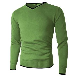 Herrenpullover M 5XL Männer Pullover Frühling Baumwolle V-Ausschnitt Solide Slim Pullover Jumper Herbst Männliche Strickwaren Mann Plus Größe Einfacher Stil 220923