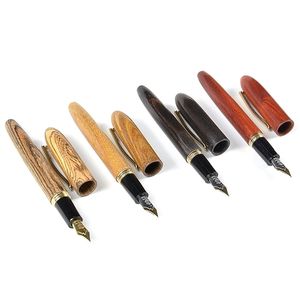 Фонтановые ручки Majohn Fountain Pen 06 мм M6 ручной работы натурального дерева Fine Fountainpen Написание ручек школьное офис канцелярские товары 220923