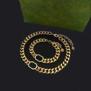 Jóias de colar Jóias Novo colar de designer e gargantilha de pulseira para letra unissex Bracelets Gold Chain suprimento