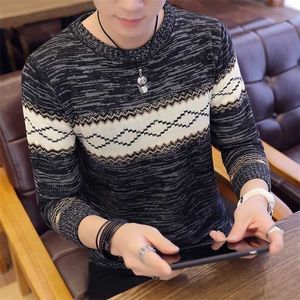 Men's Sweaters Korea Grey And Pullovers Men Long Sleeve Knitted Sweater High Quality Winter Homme Warm Navy Coat 3xl est 220923
