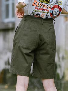 Pantaloncini da donna Verde militare da donna Cargo Estate di pantaloni femminili Movimento giapponese facile Grasso Mm Taglie più grandi 5 punti