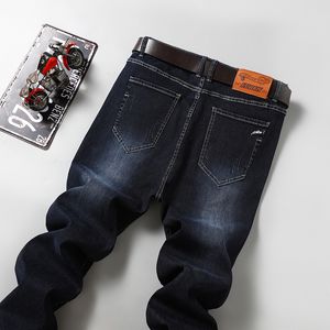 Jeans masculinos Plus Tamanho 42 44 Autumn e inverno Empresas retas calças de jeans machos calças clássicas 220923