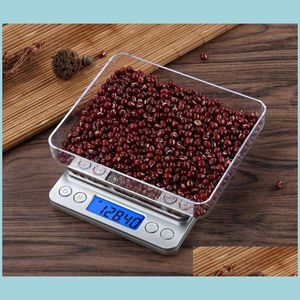 Measuring Tools Portable Electronic Food Scales 3000G/0.1G Postal Kitchen Jewelry Weight Nce Digital 500G 0.01 Precision 210 Bdesybag Dhbvz