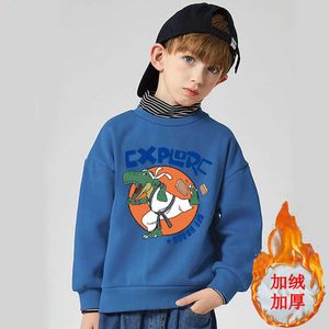 Pullover Kids Hoodies Child Cartoon Ubrania Koreańskie nastoletnie chłopcy luźne sport