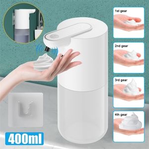 Liquid Soap Dispenser Touchless Automatic Sensor Foam Typec Laddning H￶g kapacitet Smart med justerbar switch 220924