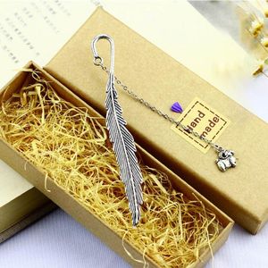 Creative Feather 12 Constellation Bookmark Pendant Metal Book Mark Stationery School Office Supply