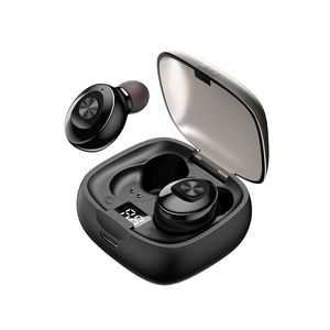TWS Bluetooth5.0 Słuchawki bezprzewodowe Binaural stereo wewnątrz słuchawki sportowe zestaw słuchawkowy LED z przezroczystą skrzynką ładującą IPX5 Wodoodporne ranowanie szumów