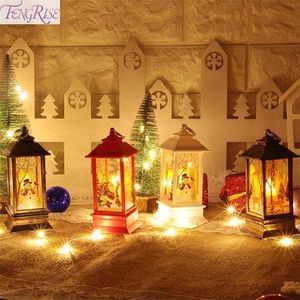 Decorações de Natal Papai Noel LED Light Light Indoor Decoration for Home Merry Ornaments Tree Decor Navidad Xmas 220926