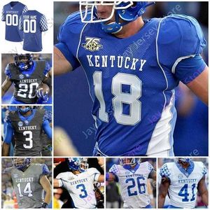 Mitch 2020 Kentucky Wildcats Football Jersey NCAA College Tim Couch Randall Cobb Terry Wilson Asim Rose Christopher Rodriguez Jr. Josh Ali