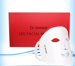 PDT LED -ansiktsmask hudf￶ryngring elektrisk r￶d bl￥ gul 7 Coloros fotonterapi ansikte sk￶ld hemma personlig terapi