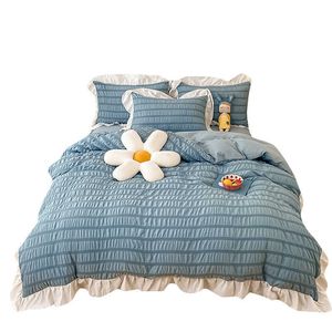 Bettwäsche Sets Frisch vierteiliger Set Frühlings und Sommer Quilt Bedeckungsbett Bettdeck