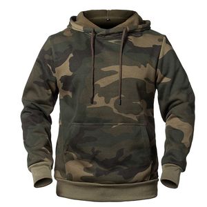 Kamouflage hoodies m￤n milit￤r huva tr￶ja 2022 v￥ren mens camo fleece hoody pullover casual manlig hip hop l￶st kl￤der