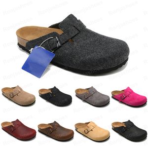 Дизайнер Boston Summer Cork Flat Slippers Designs Designs Кожаная тапочка любимые пляжные сандалии повседневная обувь для женщин.