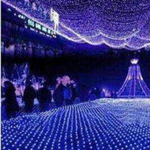 Saiten Outdoor 320 LED String Licht Multi Farbe Wasserdichte Fischernetz Mesh Urlaub Dekoration für Hochzeit Party