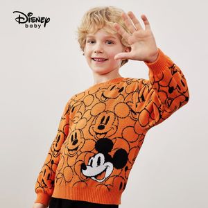 Disney Boys Autunno set rotondo pullover a collo jacquard maglione primavera e autunno nuovo in Offerta