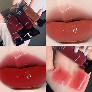 Lip Gloss Mirror Water Glass Glaze Red Pink High Liquid Lipstick Long Lasting Color Rendering Non-stick Cosmetics