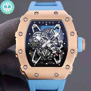 Watches Wristwatch Designer Luxury Mens Mechanics Watch Richa Milles armbandsur Herrmekaniska helautomatiska importerade rörelse Vinbar 03d5