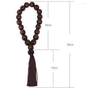 Interior Decorations Wooden Buddhist Bead Car Rearview Mirror Pendant For LADA Priora Sedan Sport Kalina Granta Vesta X-Ray XRay