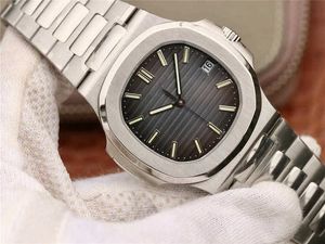 PF Top Luxury Watch 5711 V2 Version av King Steel med Cal 324 Automatisk kedjerörelsekalender Män