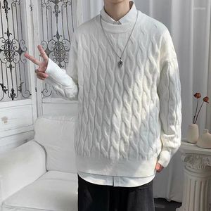 Men's Sweaters Men's 2022 Korean Sweater Autumn And Winter Models Loose Knit Round Neck Casual Couple Clothes Men Clothing