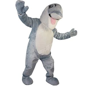 Halloween Blue Dolphin Mascot Costulat Symulacja Kreskówka Anime Postać Dorośli rozmiar Bożego Narodzenia na zewnątrz strój reklamowy