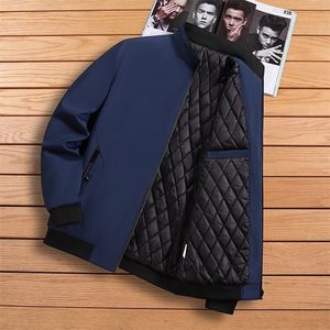 Hafif Sıcak Kat toptan satış-Erkek ceketler sonbahar ceket erkekler pamuklu yastıklı sıradan stant yaka erkek moda giyim sokak kıyafetleri düz renk hafif hafif ceketler