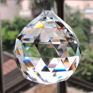 Chandelier Crystal 10pcs Lot 20mm Clear Glass Crystals For Chandeliers Faceted Hanging Ball Drops Parts Home Decoration